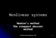 Nonlinear systems