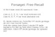 Forsøget: Free Recall