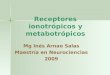 Receptores ionotrópicos y metabotrópicos