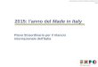 Piano Straordinario per il rilancio internazionale dell'Italia