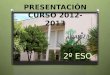 PRESENTACIÓN CURSO 2012-2013
