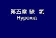 第五章 缺  氧 Hypoxia