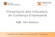 Presentació dels Indicadors  de Confiança Empresarial ICE Illes Balears