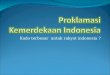 Proklamasi Kemerdekaan  Indonesia
