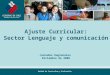 Ajuste Curricular: Sector Lenguaje y comunicación Jornadas Regionales  Diciembre de 2008