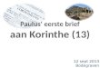 Paulus' eerste brief aan Korinthe (13)