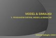Model & Simulasi 1. Pengantar Sistem, Model & Simulasi