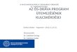 Az  Ős- Dráva  program  ütemezésének kulcskérdései
