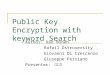 Public Key Encryption with keyword Search