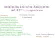 Integrability and Bethe Ansatz in the AdS/CFT correspondence