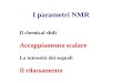 I parametri NMR