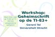 Workshop: Geheimschrift op de TI-83+