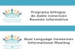 Dual Language Immersion Informational Meeting