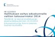 HE 112/2013  Hallituksen  esitys eduskunnalle valtion talousarvioksi 2014