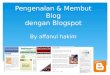 Pengenalan & Membut Blog dengan Blogspot