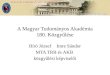 A Magyar Tudományos Akadémia 180. Közgyűlése