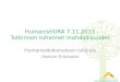 HumanistiURA  7.11.2013 Tutkinnon tuhannet mahdollisuudet
