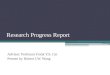 Research Progress Report
