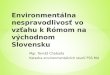 Environmentálna nespravodlivosť vo vzťahu k Rómom na východnom Slovensku