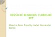 ESCUELA SECUNDARIA OFICIAL NO. 84 “MIGUEL HIDALGO Y COSTILLA” REÚSO DE RESIDUOS: FLORES DE PET
