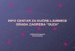 INFO CENTAR ZA KUĆNE LJUBIMCE GRADA ZAGREBA “SUZA” Jadranka Dragović Koordinatorica