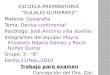 ESCUELA PREPARATORIA  “EULALIO GUTIERREZ” Materia : Geografía Tema:  Deriva continental