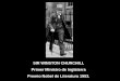 SIR WINSTON CHURCHILL Primer Ministro de Inglaterra Premio Nobel de Literatura 1953
