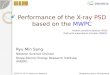 Performance of the X-ray  PSD  based on the  MWPC