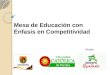 Mesa de Educación con Énfasis en Competitividad
