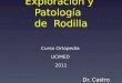 Exploración y Patología   de  Rodilla