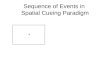 Sequence of Events in  Spatial Cueing Paradigm