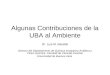 Algunas Contribuciones de la UBA al Ambiente
