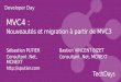 MVC4  :  Nouveautés  et migration à partir de MVC3