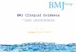 BMJ Clinical Evidence “ 临床证据 ” 在临床学习和实践中的应用