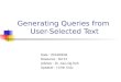 Generating Queries from  User-Selected Text