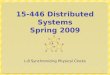 15-446 Distributed Systems Spring 2009