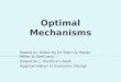 Optimal Mechanisms