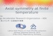 Axial  symmetry  at finite temperature