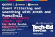 Event Filtering and Searching with  XPath  and PowerShell