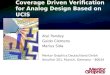 Coverage Driven Verification for  A nalog Design Based on UCIS