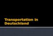 Transportation in Deutschland