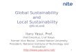 Global Sustainability  and  Local Sustainability @ EcoLead