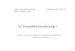 IV. Investitionsrechnung I