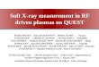 Soft X-ray measurement in RF driven plasmas on QUEST