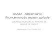 USAID – Atelier sur le financement du secteur agricole