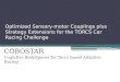 Optimized Sensory-motor Couplings plus Strategy Extensions for the TORCS Car Racing Challenge