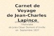 Carnet de Voyage  de Jean-Charles   Lapince