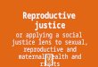 Reproductive  justice