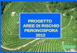 PROGETTO   AREE  DI  RISCHIO PERONOSPORA 2012