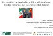Perspectivas de la relación política México-China: límites y alcances del entendimiento bilateral